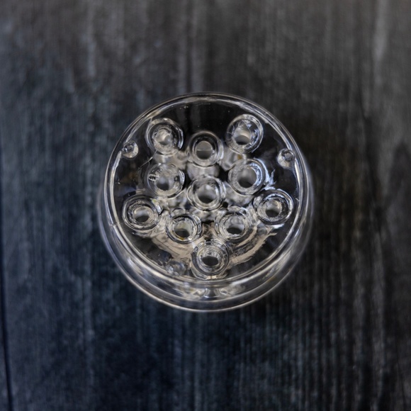 Vintage glass flower frog 11 eleven holes - Picture 6 of 6